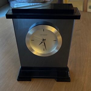Black and Silver Clock